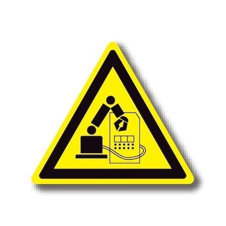 Ergomat 12in TRIANGLE SIGNS - Machine Area DSV-SIGN 144 #1225 -UEN